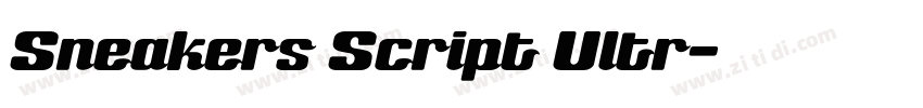 Sneakers Script Ultr字体转换